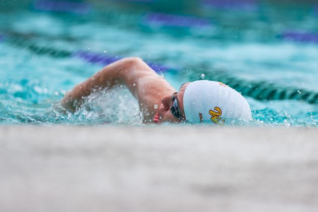 The Fernandina Beach swim team hosted the Nassau County Swim Jamboree on Aug. 28 at the Atlantic Recreation Center. The Pirates hosted the Yulee High School Hornets, West Nassau High School Warriors and the Hilliard Middle Senior School Red Flashes at the Thursday meet. Photo by Ashley Chandler/News-Leader