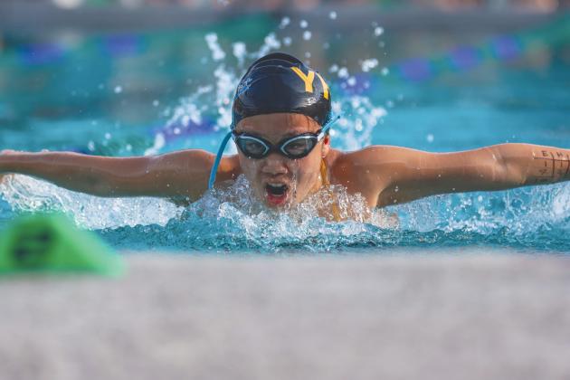 The Fernandina Beach swim team hosted the Nassau County Swim Jamboree on Aug. 28 at the Atlantic Recreation Center. The Pirates hosted the Yulee High School Hornets, West Nassau High School Warriors and the Hilliard Middle Senior School Red Flashes at the Thursday meet. Photo by Ashley Chandler/News-Leader