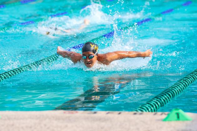 The Fernandina Beach swim team hosted the Nassau County Swim Jamboree on Aug. 28 at the Atlantic Recreation Center. The Pirates hosted the Yulee High School Hornets, West Nassau High School Warriors and the Hilliard Middle Senior School Red Flashes at the Thursday meet. Photo by Ashley Chandler/News-Leader
