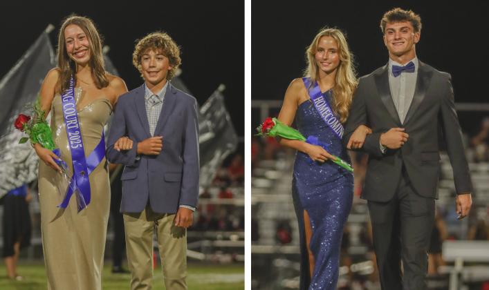 Pirate Homecoming Court during halftime. Photos by Ashley Chandler/News-Leader