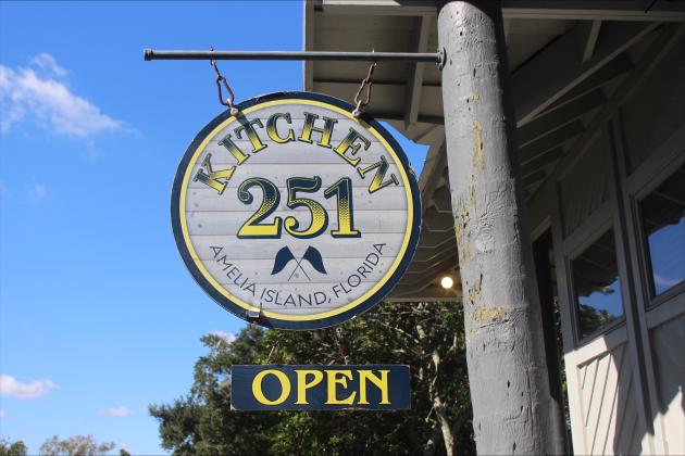 The Kitchen 251 sign outside of their restaurant on Oct. 4. 