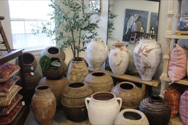 The African Nupe pots for sale at Sax Blue. 
