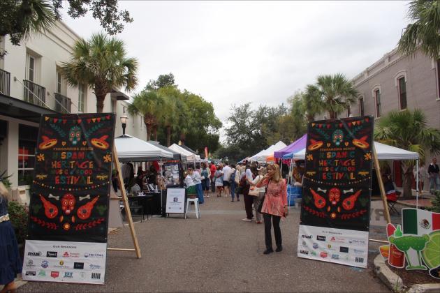 The Hispanic Heritage Food Festival on South 3rd Street in Fernandina Beach. 