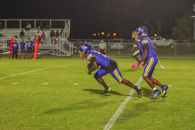 Pirate football on Oct. 24, in Week 10 of High School Football. Photo by Ashley Chandler/News-Leader