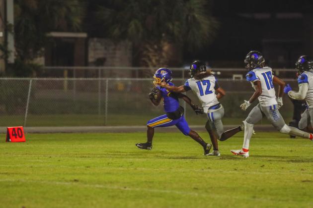Pirate football on Oct. 24, in Week 10 of High School Football. Photo by Ashley Chandler/News-Leader