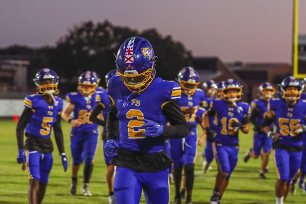 Pirate football on Oct. 24, in Week 10 of High School Football. Photo by Ashley Chandler/News-Leader