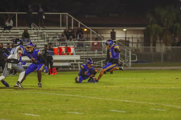 Pirate football on Oct. 24, in Week 10 of High School Football. Photo by Ashley Chandler/News-Leader