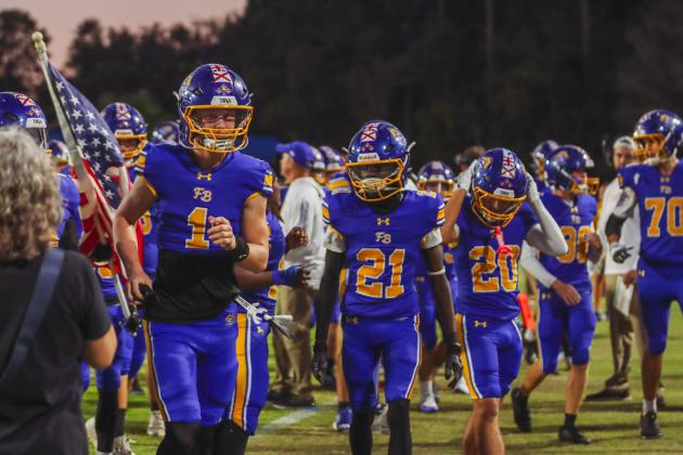 Pirate football on Oct. 24, in Week 10 of High School Football. Photo by Ashley Chandler/News-Leader