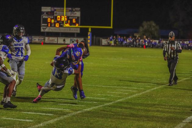 Pirate football on Oct. 24, in Week 10 of High School Football. Photo by Ashley Chandler/News-Leader