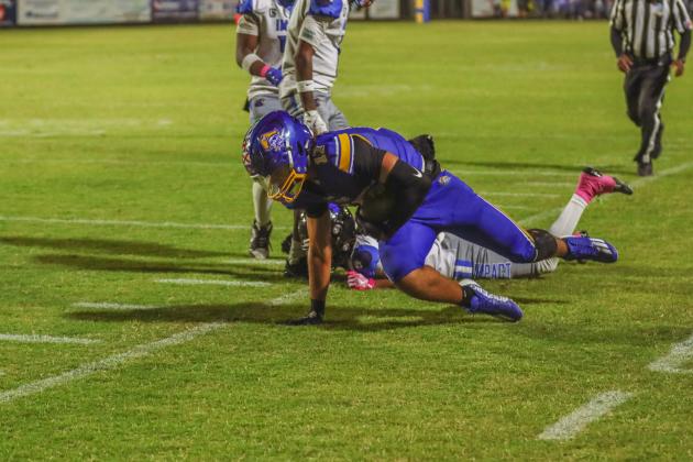 Pirate football on Oct. 24, in Week 10 of High School Football. Photo by Ashley Chandler/News-Leader