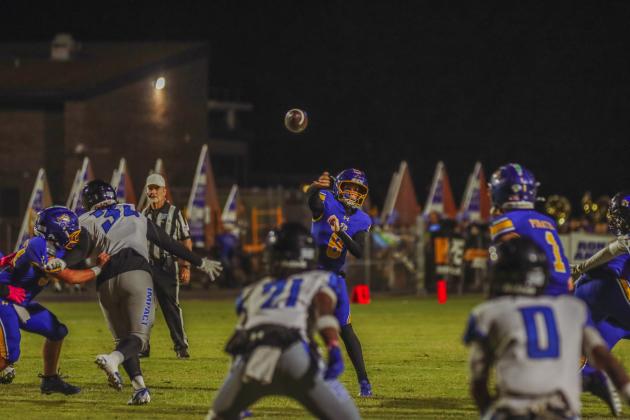 Pirate football on Oct. 24, in Week 10 of High School Football. Photo by Ashley Chandler/News-Leader