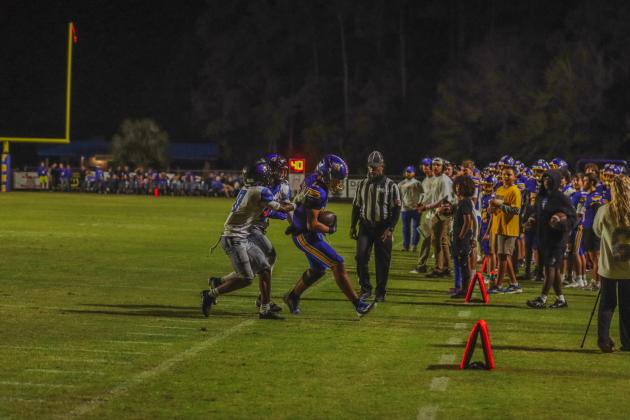 Pirate football on Oct. 24, in Week 10 of High School Football. Photo by Ashley Chandler/News-Leader