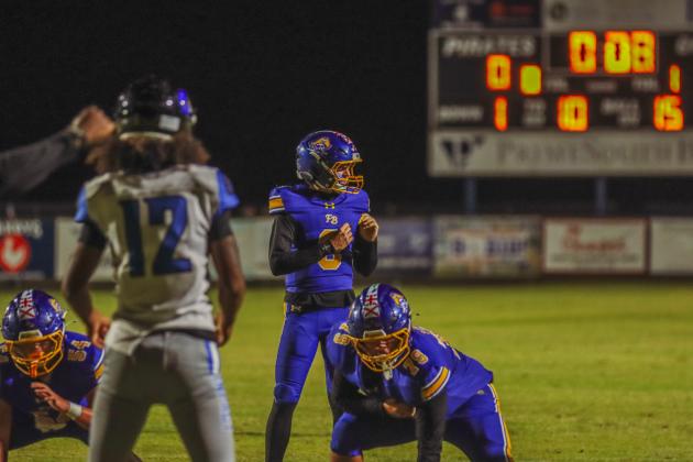 Pirate football on Oct. 24, in Week 10 of High School Football. Photo by Ashley Chandler/News-Leader