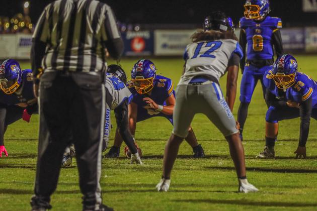 Pirate football on Oct. 24, in Week 10 of High School Football. Photo by Ashley Chandler/News-Leader