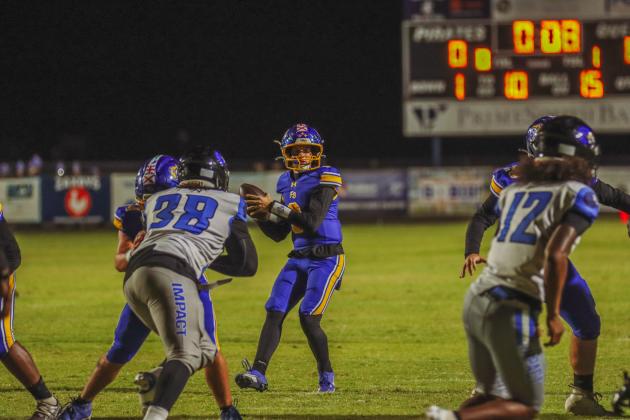 Pirate football on Oct. 24, in Week 10 of High School Football. Photo by Ashley Chandler/News-Leader