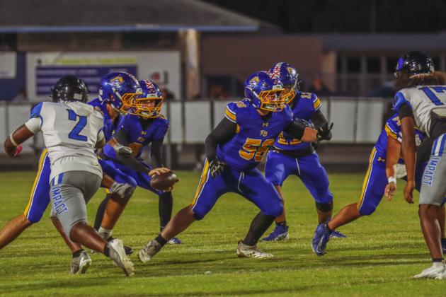 Pirate football on Oct. 24, in Week 10 of High School Football. Photo by Ashley Chandler/News-Leader