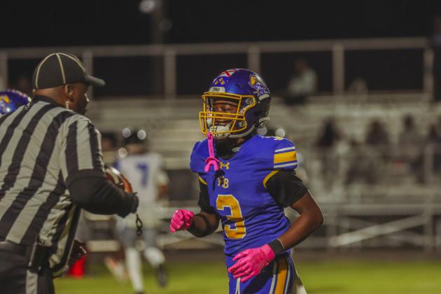 Pirate football on Oct. 24, in Week 10 of High School Football. Photo by Ashley Chandler/News-Leader