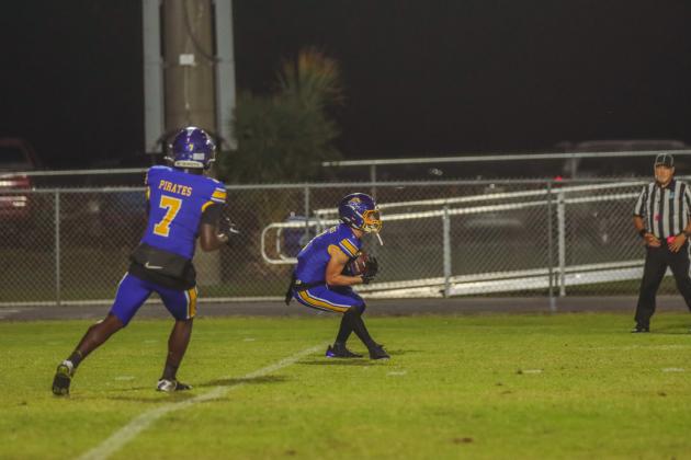 Pirate football on Oct. 24, in Week 10 of High School Football. Photo by Ashley Chandler/News-Leader