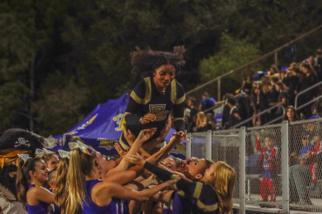 Pirate football on Oct. 24, in Week 10 of High School Football. Photo by Ashley Chandler/News-Leader
