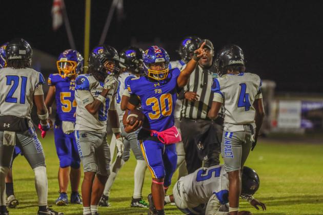 Pirate football on Oct. 24, in Week 10 of High School Football. Photo by Ashley Chandler/News-Leader