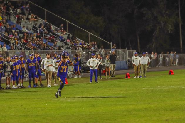 Pirate football on Oct. 24, in Week 10 of High School Football. Photo by Ashley Chandler/News-Leader