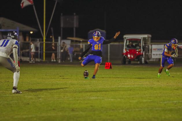 Pirate football on Oct. 24, in Week 10 of High School Football. Photo by Ashley Chandler/News-Leader