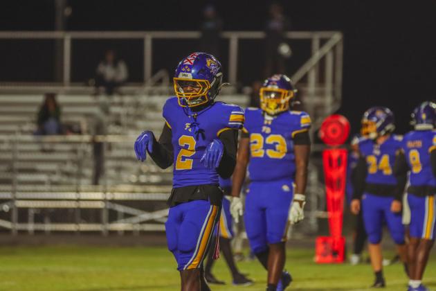 Pirate football on Oct. 24, in Week 10 of High School Football. Photo by Ashley Chandler/News-Leader