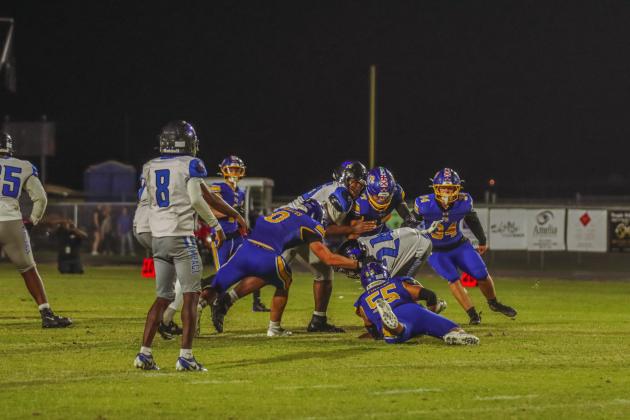 Pirate football on Oct. 24, in Week 10 of High School Football. Photo by Ashley Chandler/News-Leader