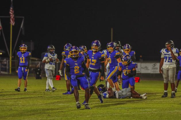 Pirate football on Oct. 24, in Week 10 of High School Football. Photo by Ashley Chandler/News-Leader