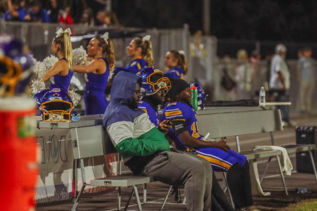 Pirate football on Oct. 24, in Week 10 of High School Football. Photo by Ashley Chandler/News-Leader