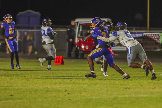 Pirate football on Oct. 24, in Week 10 of High School Football. Photo by Ashley Chandler/News-Leader