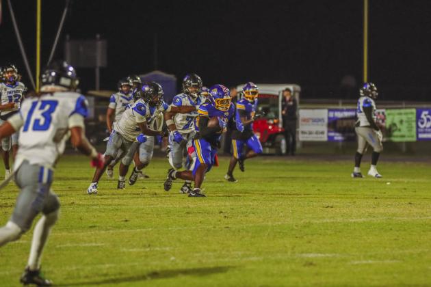 Pirate football on Oct. 24, in Week 10 of High School Football. Photo by Ashley Chandler/News-Leader