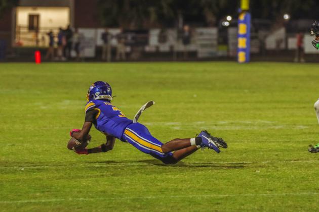 Pirate football on Oct. 24, in Week 10 of High School Football. Photo by Ashley Chandler/News-Leader
