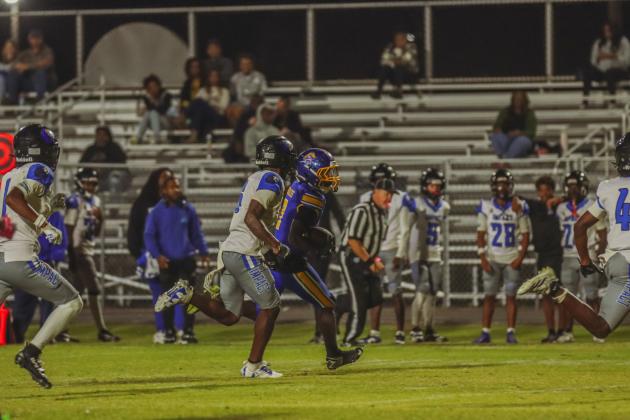 Pirate football on Oct. 24, in Week 10 of High School Football. Photo by Ashley Chandler/News-Leader