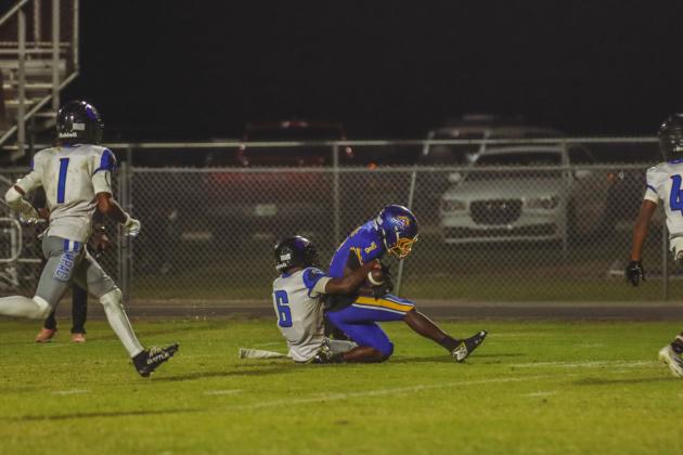 Pirate football on Oct. 24, in Week 10 of High School Football. Photo by Ashley Chandler/News-Leader