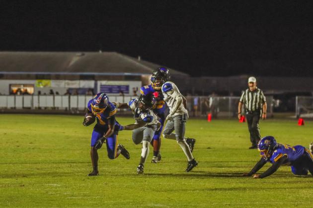 Pirate football on Oct. 24, in Week 10 of High School Football. Photo by Ashley Chandler/News-Leader