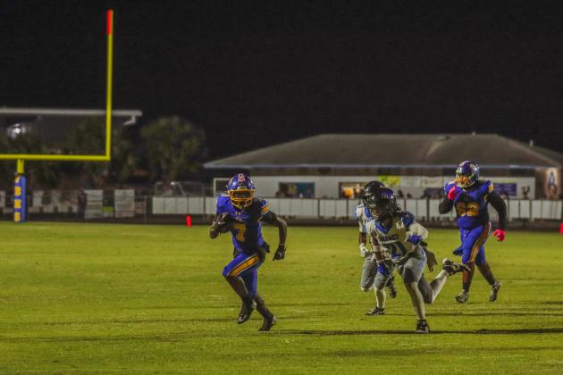 Pirate football on Oct. 24, in Week 10 of High School Football. Photo by Ashley Chandler/News-Leader