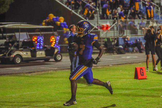 Pirate football on Oct. 24, in Week 10 of High School Football. Photo by Ashley Chandler/News-Leader