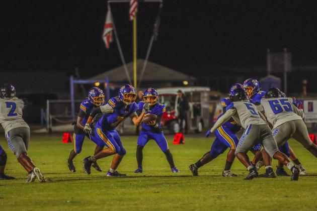 Pirate football on Oct. 24, in Week 10 of High School Football. Photo by Ashley Chandler/News-Leader