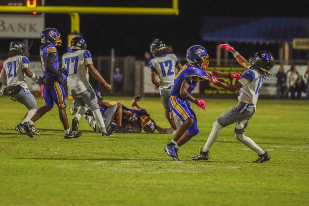 Pirate football on Oct. 24, in Week 10 of High School Football. Photo by Ashley Chandler/News-Leader