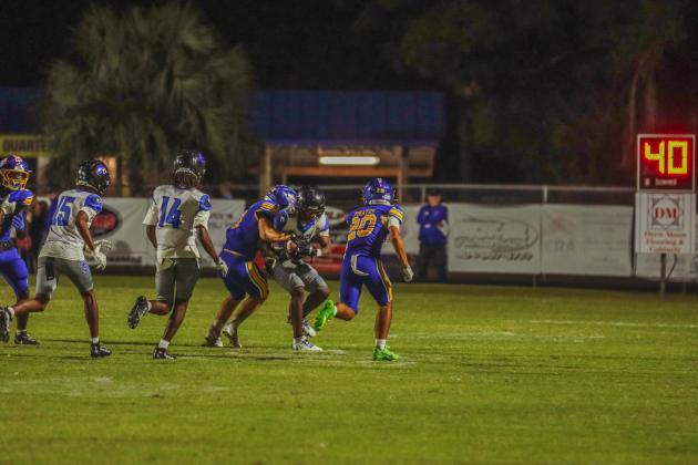Pirate football on Oct. 24, in Week 10 of High School Football. Photo by Ashley Chandler/News-Leader