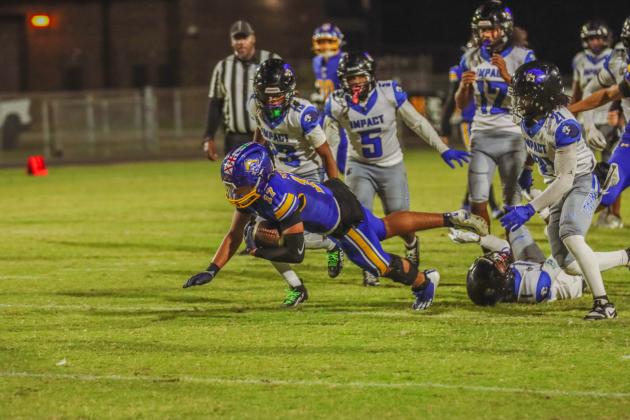 Pirate football on Oct. 24, in Week 10 of High School Football. Photo by Ashley Chandler/News-Leader