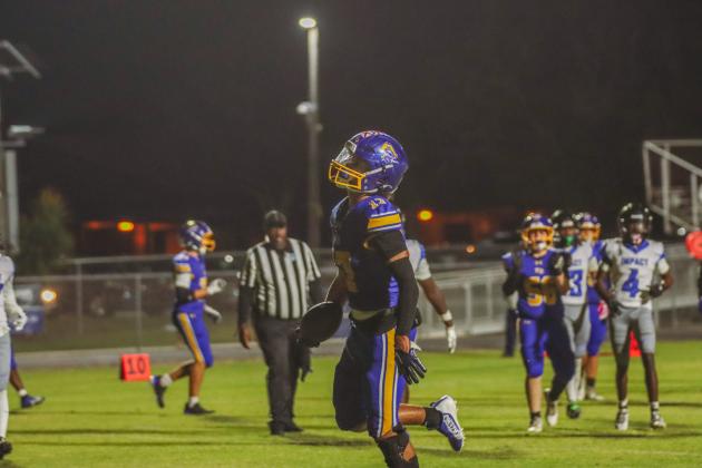Pirate football on Oct. 24, in Week 10 of High School Football. Photo by Ashley Chandler/News-Leader