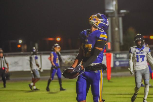 Pirate football on Oct. 24, in Week 10 of High School Football. Photo by Ashley Chandler/News-Leader