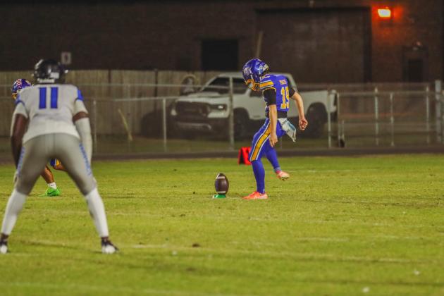 Pirate football on Oct. 24, in Week 10 of High School Football. Photo by Ashley Chandler/News-Leader