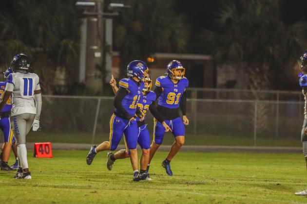 Pirate football on Oct. 24, in Week 10 of High School Football. Photo by Ashley Chandler/News-Leader