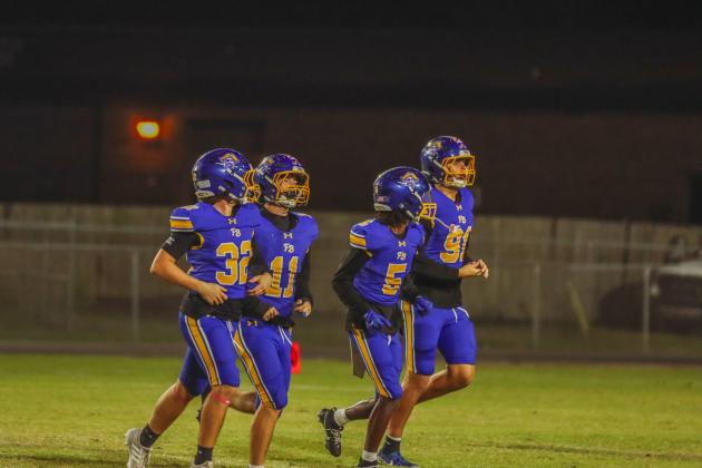 Pirate football on Oct. 24, in Week 10 of High School Football. Photo by Ashley Chandler/News-Leader