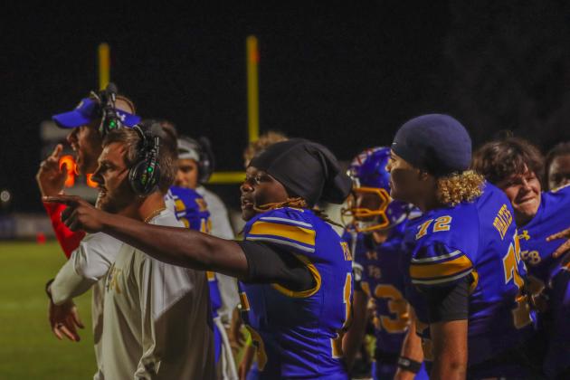 Pirate football on Oct. 24, in Week 10 of High School Football. Photo by Ashley Chandler/News-Leader