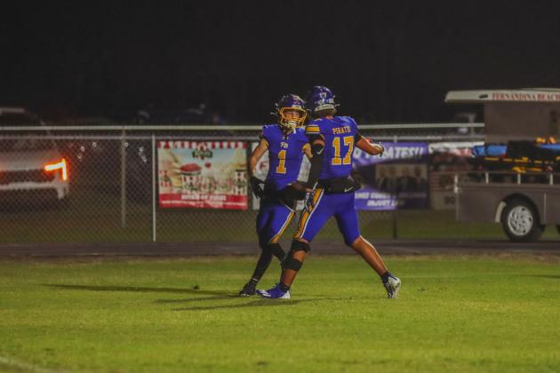 Pirate football on Oct. 24, in Week 10 of High School Football. Photo by Ashley Chandler/News-Leader