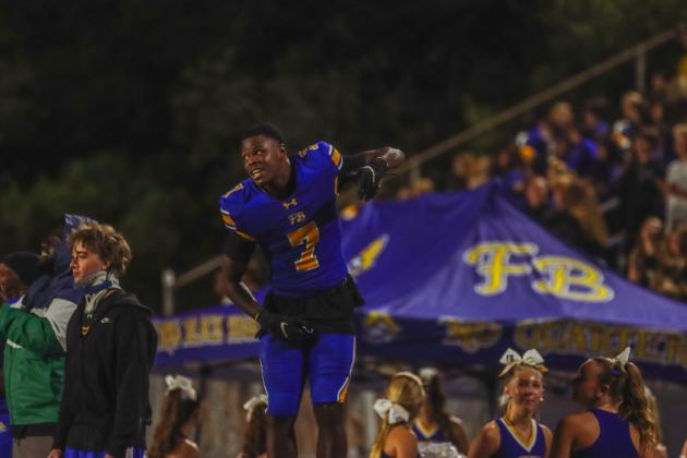 Pirate football on Oct. 24, in Week 10 of High School Football. Photo by Ashley Chandler/News-Leader